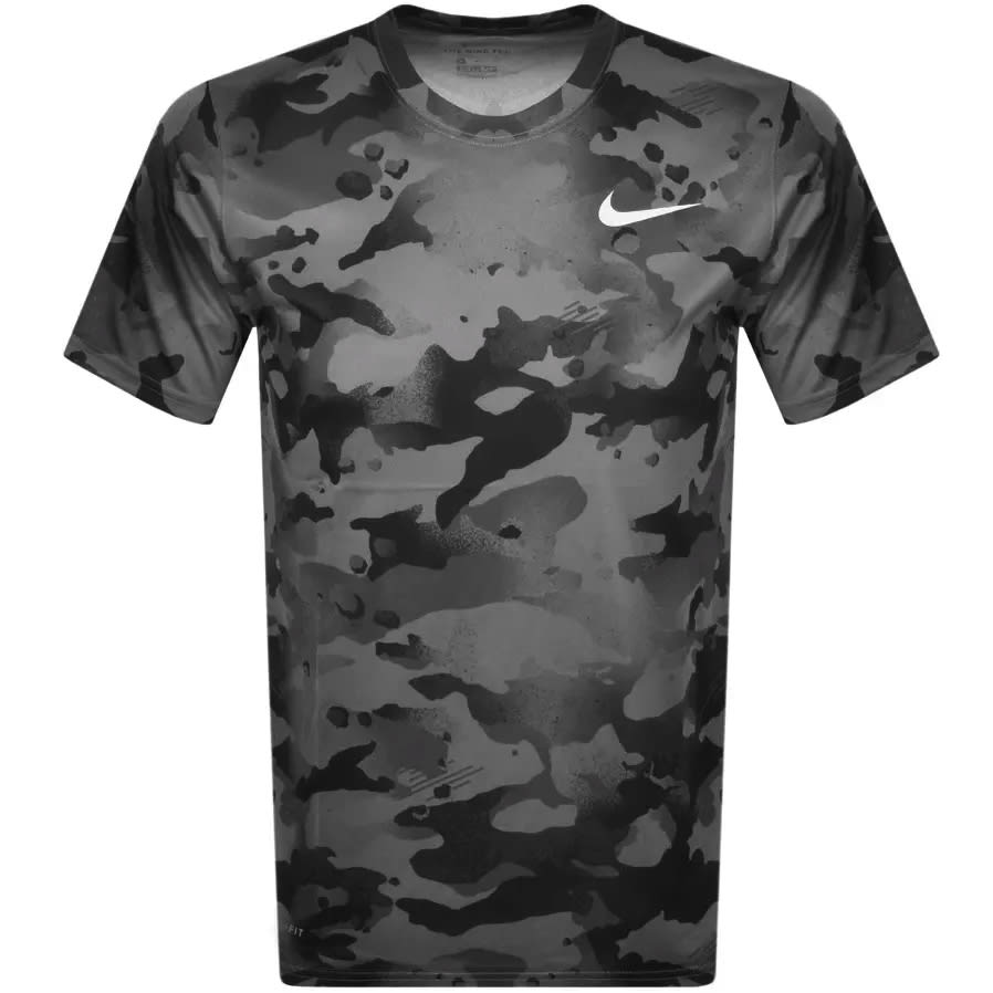 Alternative Image for ProductNike Training Slim Camo T Shirt Grey1